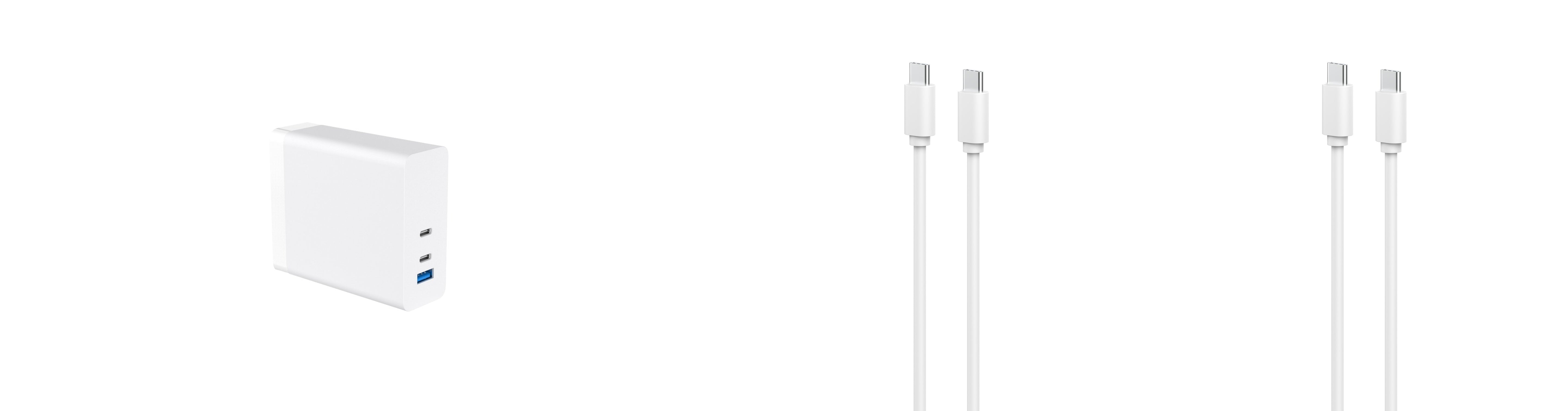 Câble et Prise Murale (USB-C + USB-C) 140w - WTK