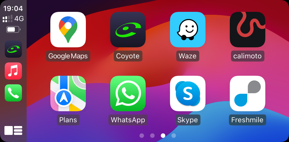 CarPlay Moto Avec Dashcam Avant & Arrière + Adaptateur universel Quad Lock®